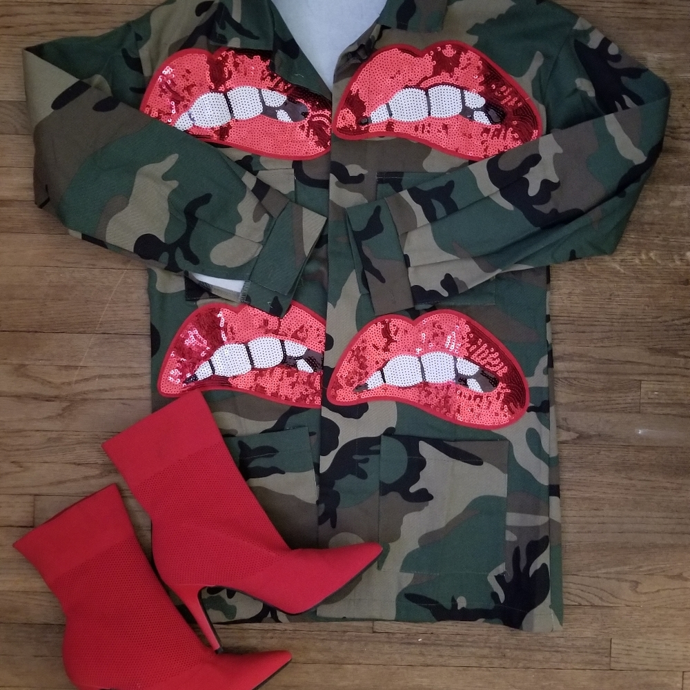 Kiss Me Camo Jacket